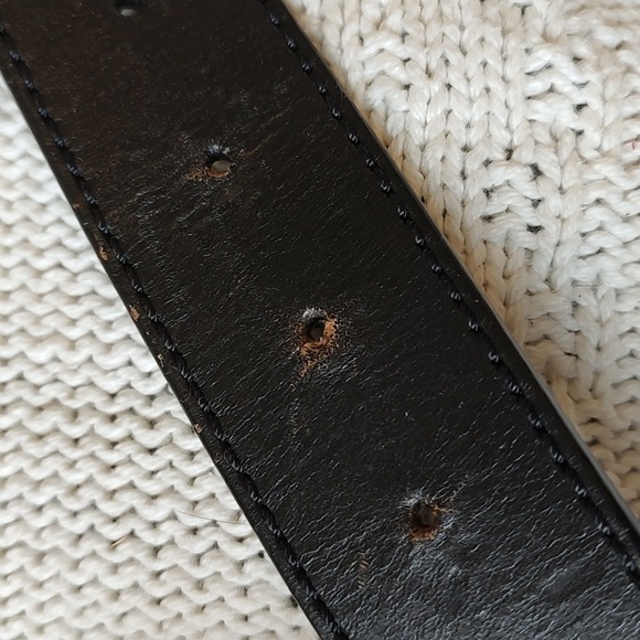 Vintage 2005 Harley Davidson Road Hog Race Belt Buckle Leather 34 - Picture 9 of 9